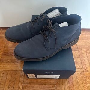 Cole Haan Men's Dark Blue Chukka Boots